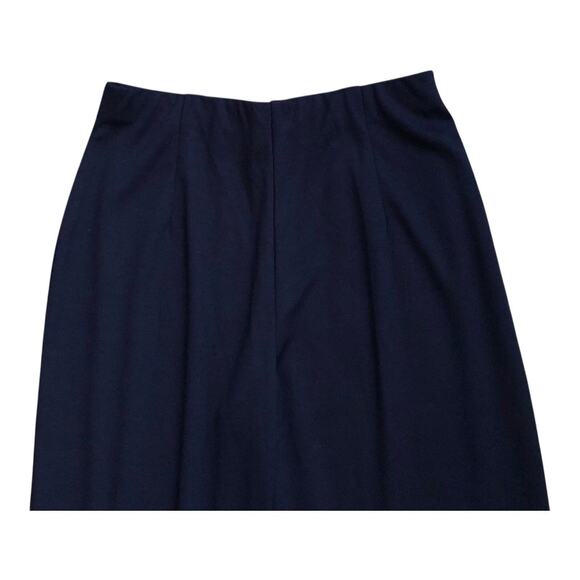 Susan Graver Style Pull On Pants Womens Medium Navy Straight Leg Career Stretch - Picture 4 of 6